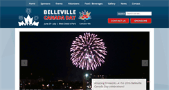Desktop Screenshot of bellevillecanadaday.com